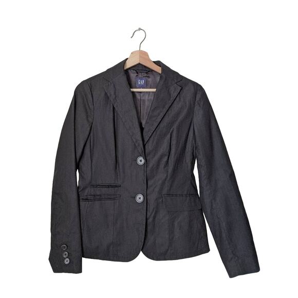 GAP Women's Blazer Black Career Professional Suit Jacket Interview Work Size 4 - Picture 1 of 8